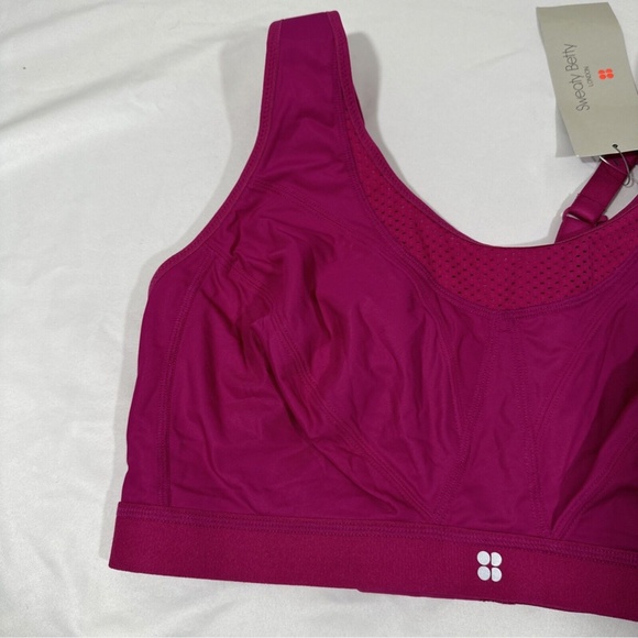 NWT $68‎ Sweaty Betty [ 38DD ] Ultra Running Sports Bra in Phlox Pink - Picture 3 of 11